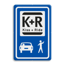 Informatiebord KISS & RIDE - pictogrammen