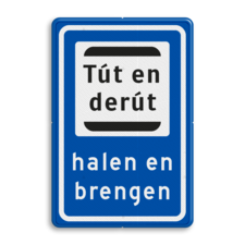 Informatiebord Tút en derút - halen en brengen