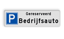 Parkeerplaatsbord Parkeren Gereserveerd + eigen tekst