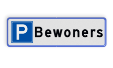 Parkeerplaatsbord Parkeren Bewoners