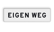 Verkeersbord RVV OBD02 - Onderbord - Eigen weg