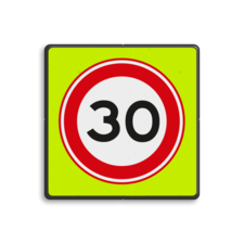 Verkeersbord RVV A01-030f - Maximum snelheid 30 km/h