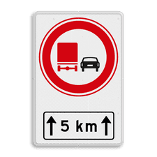 Verkeersbord RVV F03OB411 met ondertekst