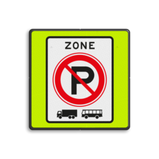 Verkeersbord RVV E01zbf - parkeerverbod vrachtwagens en bussen