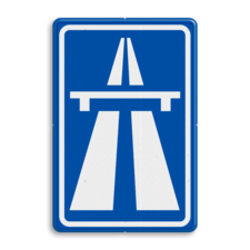 Verkeersbord RVV G01 - Autosnelweg