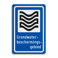Verkeersbord RVV L305b - Grondwaterbeschermingsgebied