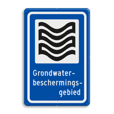 Verkeersbord RVV L305b - Grondwaterbeschermingsgebied