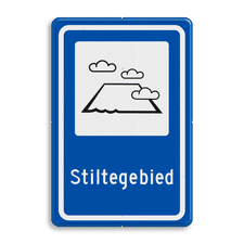 Verkeersbord RVV L306b - Stiltegebied