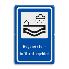 Verkeersbord RVV L307b - Regenwaterinfiltratiegebied