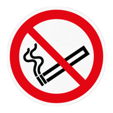 Vloersticker - Roken niet toegestaan
