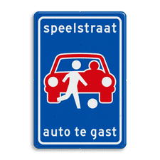 Verkeersbord L53b - Speelstraat