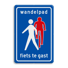 Verkeersbord RVV L55b - Wandelpad