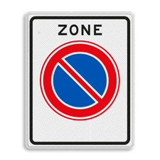 Verkeersbord RVV E01zb - parkeerzone - Start parkeerzone