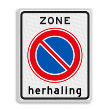 Verkeersbord RVV E01zbh - herhaling parkeerzone