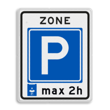 Verkeersbord RVV E10zb  - Parkeerzone parkeerkaart