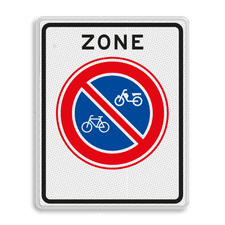 Verkeersbord RVV E03zb - parkeerverbod voor (brom-)fietsers