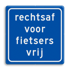 Verkeersbord RVV VR06 - rechtsaf vrij
