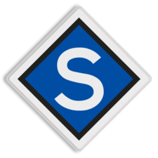 Stopbord E-tractie - RS 301a - 500x500 Reflecterend
