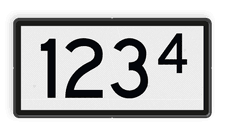 Snelheidsvermindering Onderbord - RS 226a - 400x200mm - Reflecterend