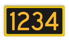 Seinnummerbord- RS - 400x200mm - Reflecterend