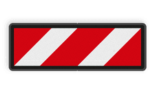 Facultatief stopbord - RS 301b - 650x220mm - Reflecterend