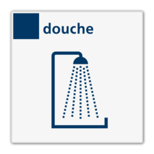 Bord services douche - Reflecterend