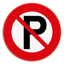 Panneau d'information - Stationnement interdit