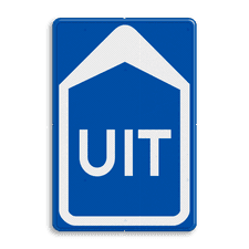 Verkeersbord RVV BB02b Uitgang - afrit