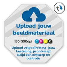 Informatiebord DOR octogonaal reflecterend + eigen opdruk