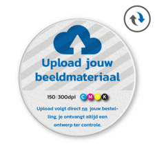 Verkeersbord rond DOR reflecterend met eigen ontwerp/opdruk