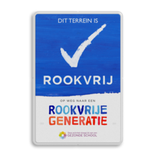 Rookvrij schoolplein - Informatiebord - Op weg naar een Rookvrije generatie