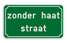 Straatnaambord België 4:2 - Klassieke rand