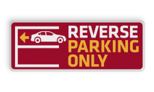 Informatie- onderbord 400x150mm - Reverse Parking