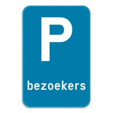 Parkeerbord - bezoekers