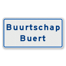 Buurtschapsbord 2 of 3 regelig