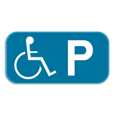 Panneau de signalisation officiel - Handicapé - 400x200mm