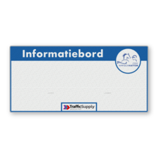 Informatiebord 2400x1150 - Wit klasse 3 reflecterend met vertint blik