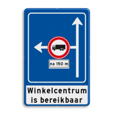 Verkeersbord RVV L10-02l met ondertekst