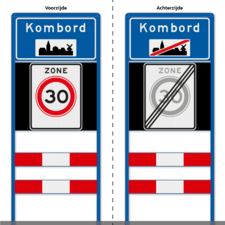 Komportaal H01a 1200mm breed, RVV-paneel 1000mm hoog (type 1 en 2)