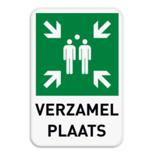 Panneau point de rassemblement (Verzamelplaats) - Néerlandais