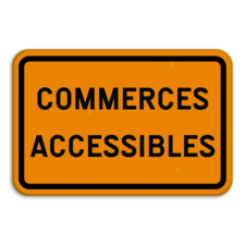 Panneau de signalisation - F39 - Commerces accessibles