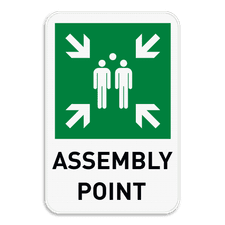 Verzamelplaats bord Engelse tekst | Assembly Point