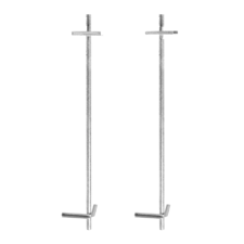 Opstelpaal voor hectometerbord vlak - EZ/DZ - 1500mm - met grondanker