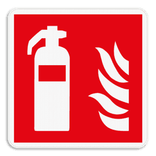 Brand bord F001 - Brandblusser