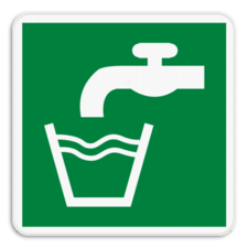 Reddingsbord E015 - Drinkbaar water