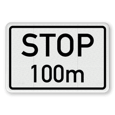 Verkehrszusatzeichen 1004-32 - STOP nach ... m