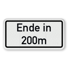 Verkehrszusatzeichen 1005-31- Ende in ... m (meter)