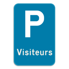 Panneau de stationnement - visiteurs