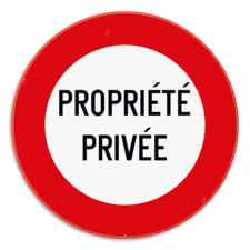 Panneau de signalisation - C3 - Propriété privée