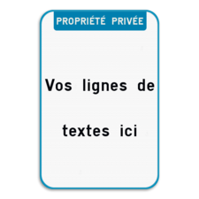 Panneau de texte - Texte d'en-tête